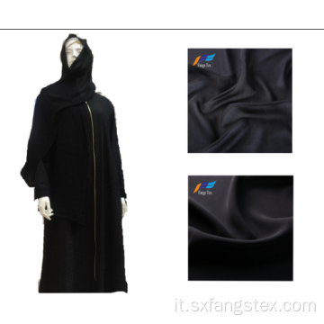 Tessuto Nida Abaya in chiffon 30D in poliestere musulmano islamico